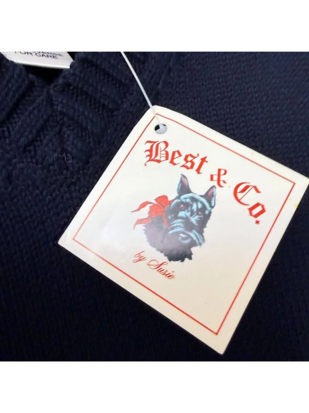 Best & Co by Susie Boys Sweater Vest Size 6Y Navy Blue Argyle Cotton Preppy NWT